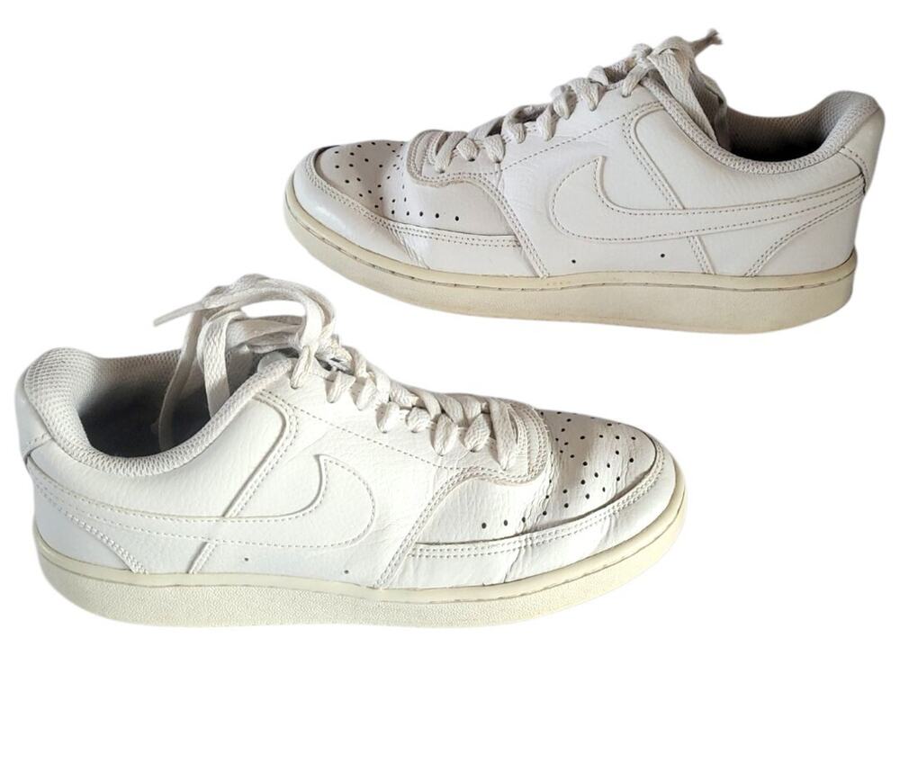 Nike WMS 7.5 Court Vision Low White Casual Shoes Sneakers Athleisure